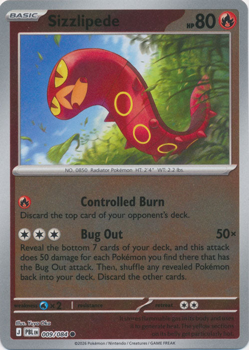 Sizzlipede 009/084 (Reverse Holo)
