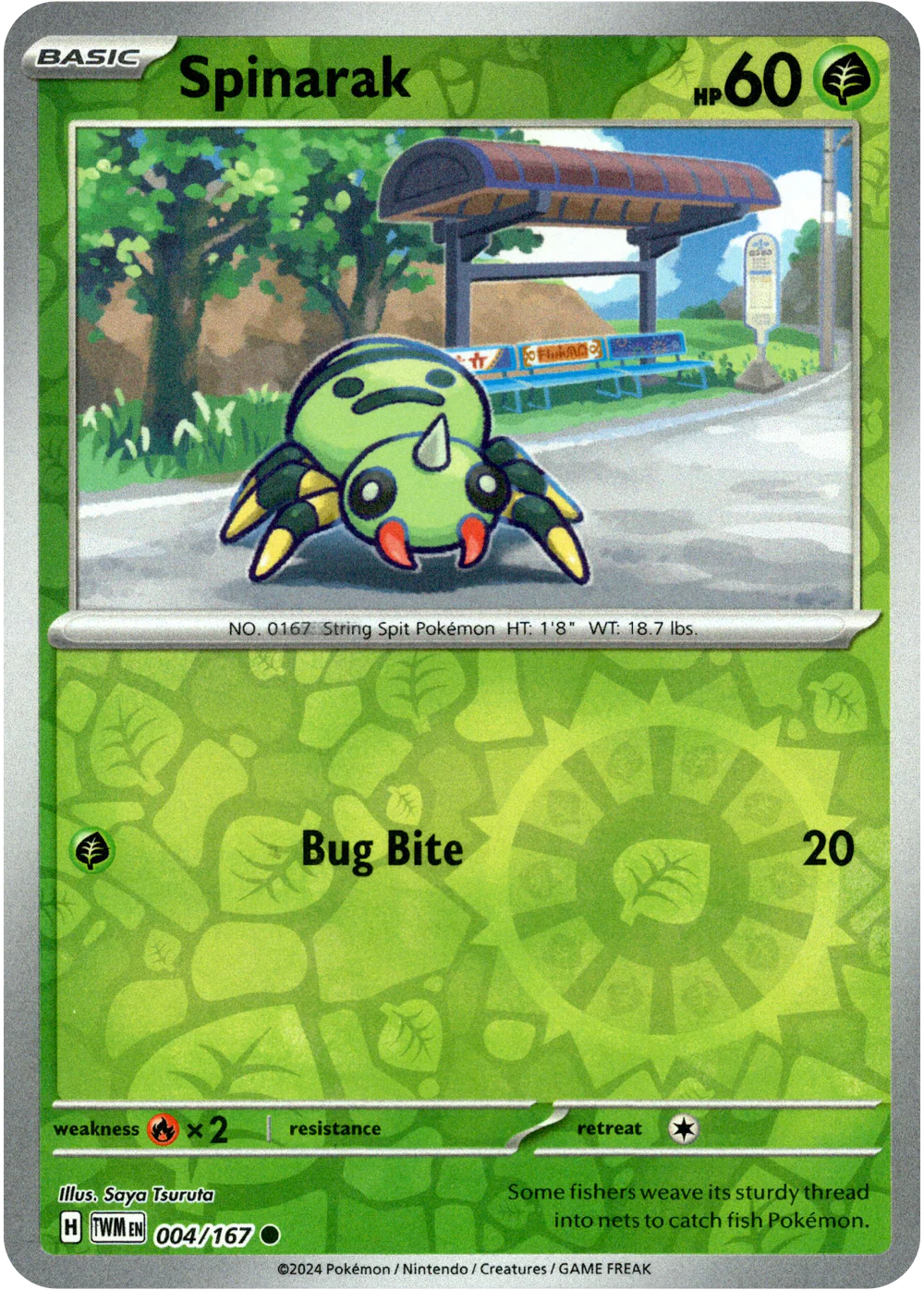 Spinarak 004/167 (Reverse Holo)