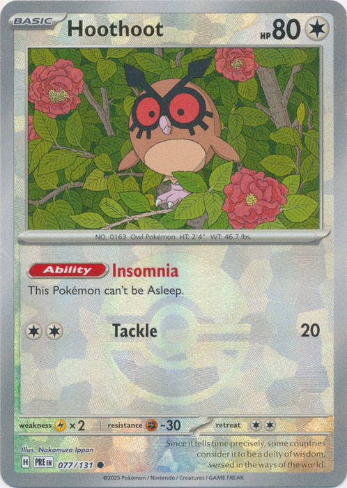 Hoothoot 077/131 (Poke Ball Holo)