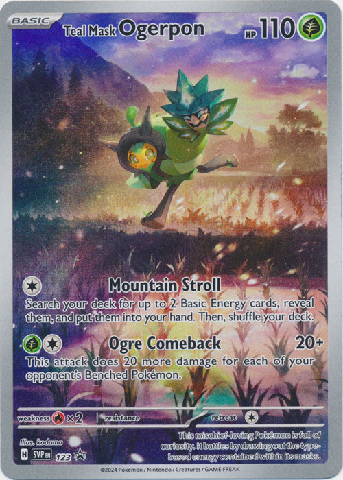 Teal Mask Ogerpon SVP123 (Full Art)