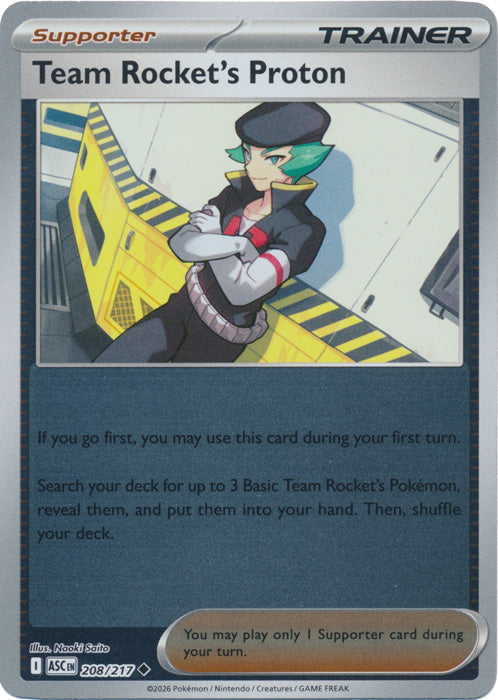 Team Rocket's Proton 208/217 (Reverse Holo)