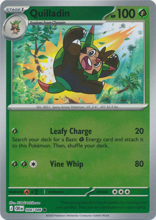 Quilladin 006/086 (Reverse Holo)