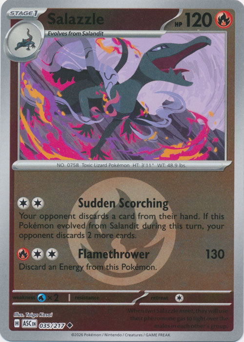 Salazzle 035/217 (Reverse Holo)