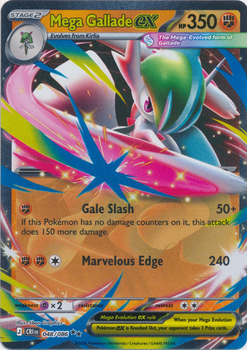 Mega Gallade ex 048/086 (Holo)
