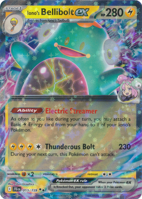 Iono's Bellibolt 053/159 (Holo)