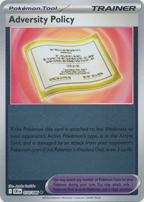 Adversity Policy 074/086 (Reverse Holo)