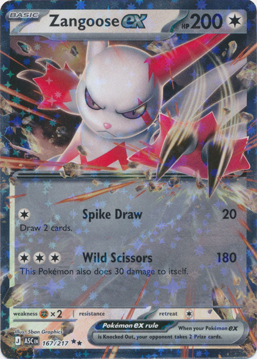 Zangoose ex 167/217 (Holo)