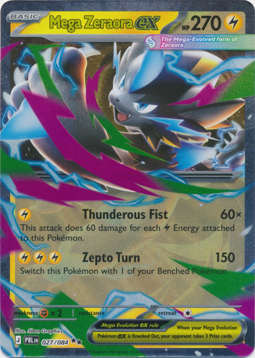 Mega Zeraora ex 027/084 (Holo)